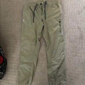 HUGO Green Sweatpants Relaxed Fit Joggers